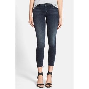 MOTHER The Looker Frayed Ankle Jeans Film at 11